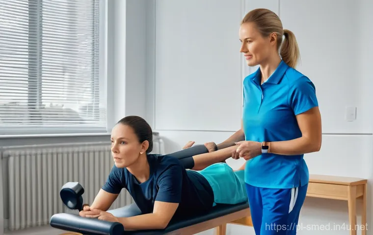 스포츠의학 직무 교육과정 - Prompt 1: Passionate Physiotherapist Assisting a Recreational Runner**