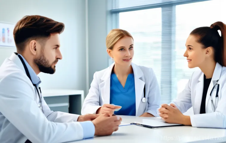 스포츠의학 분야 이직 팁 - **"A vibrant and modern Polish sports medicine clinic. A female physiotherapist, in her early 30s, w...